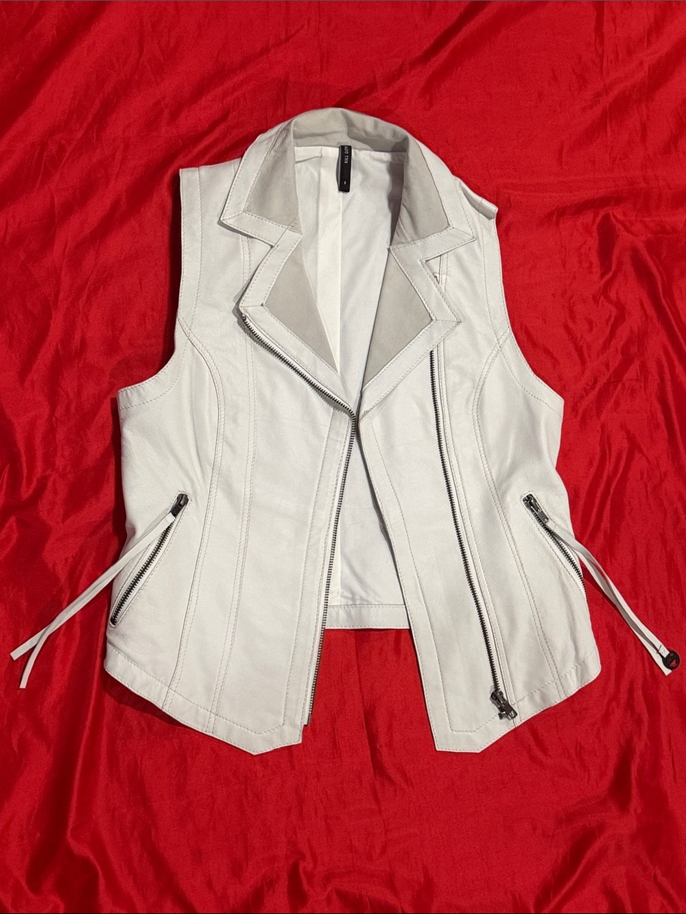 WOW POSHMARK - Authentic Kill City NWOT White Leather Vest